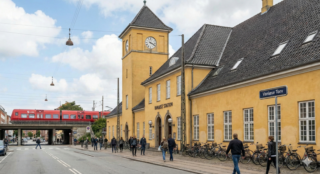 Vanløse Station ved Vanløse Torv i København